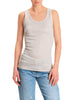 Vicolo canotta lurex donna argento