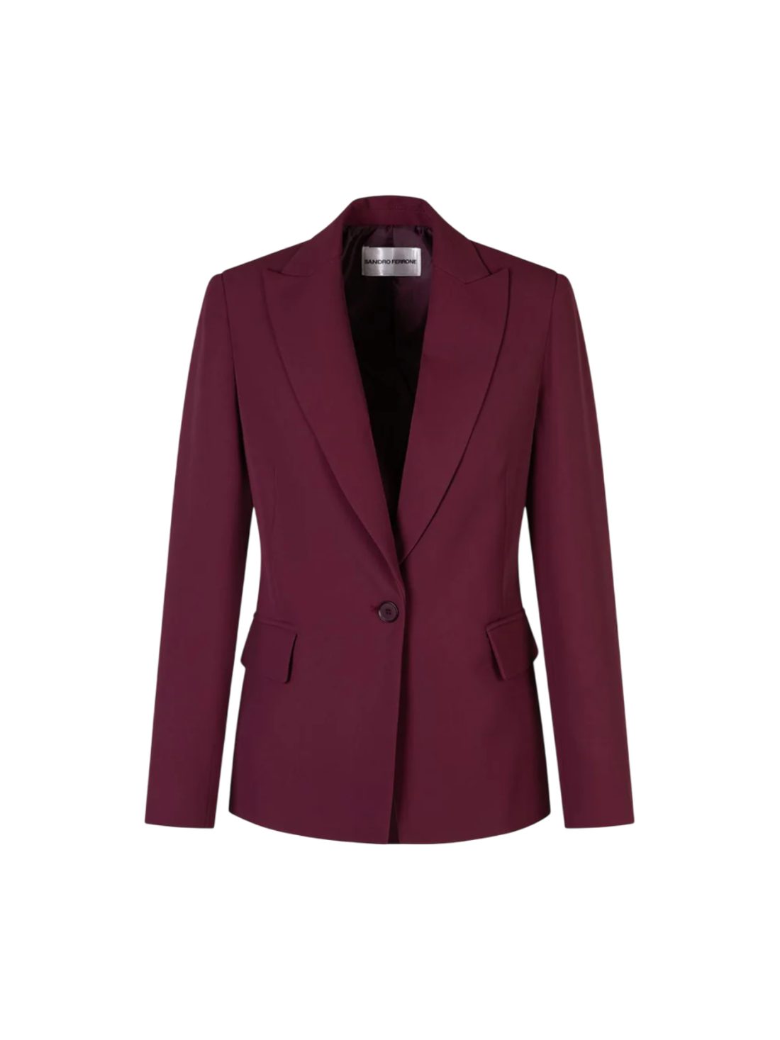 Sandro Ferrone giacca blazer monopetto borgogna
