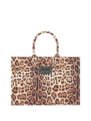 4giveness borsa mare Big Saint Tropez exchange leo animalier beige
