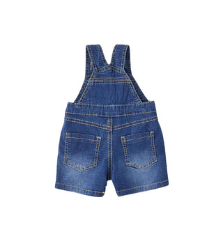iDo salopette neonato in denim lavaggio blu