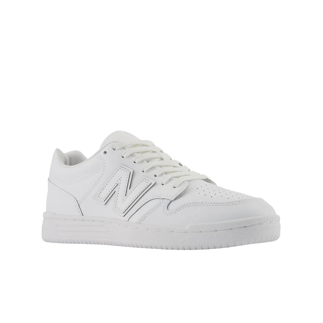 New Balance sneakers bambino in ecopelle bianco