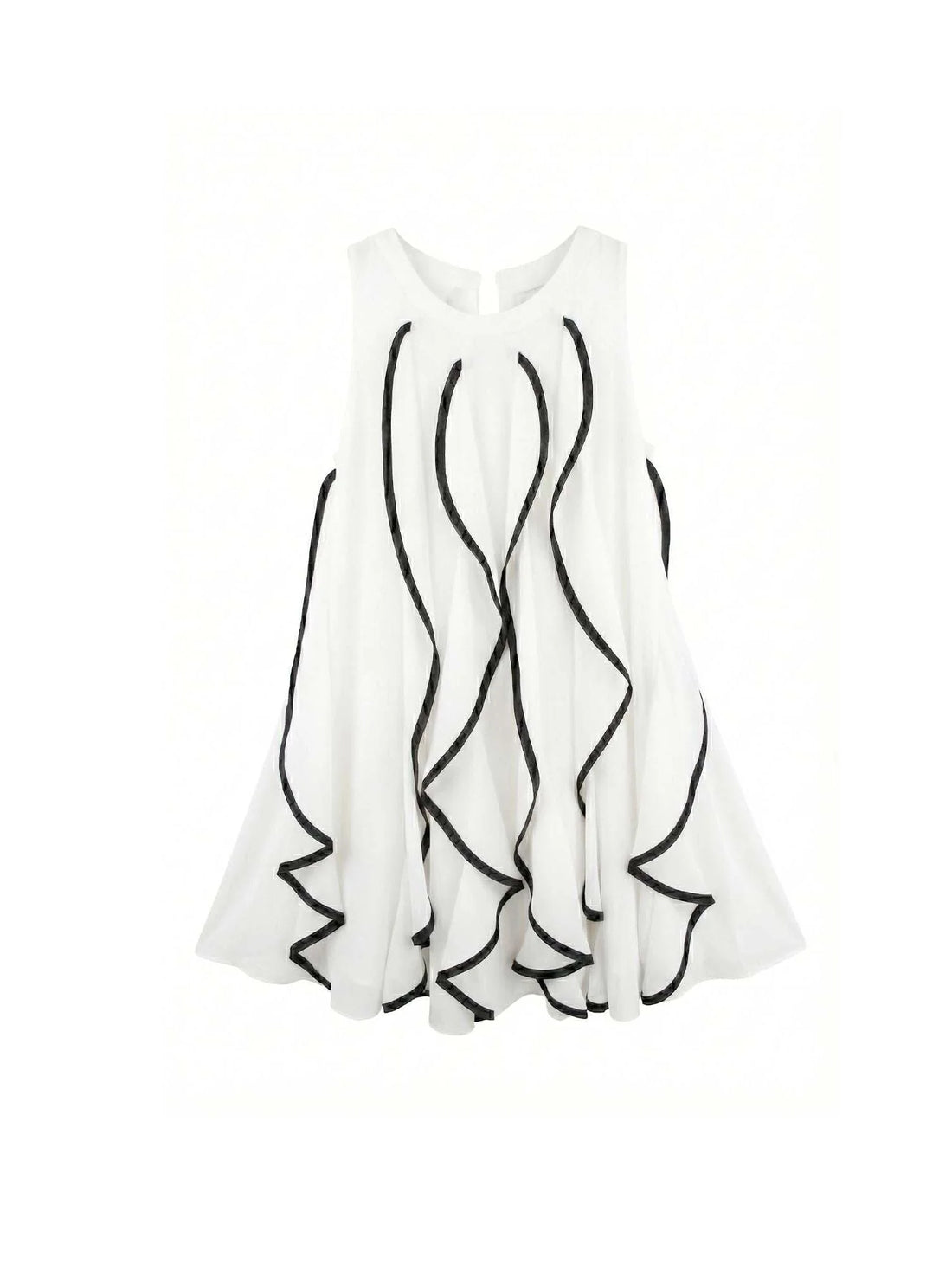 Patrizia Pepe abito bambina in georgette con rouches bianco latte
