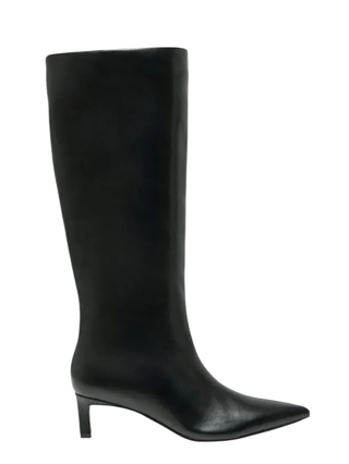 Only stivali alti in ecopelle a punta nero 15356463 BLACK ONLY 