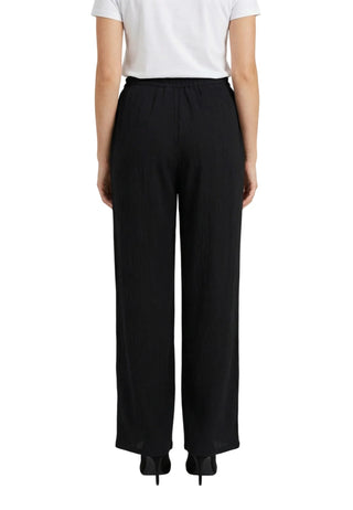 Only pantaloni donna gamba dritta misto viscosa nero