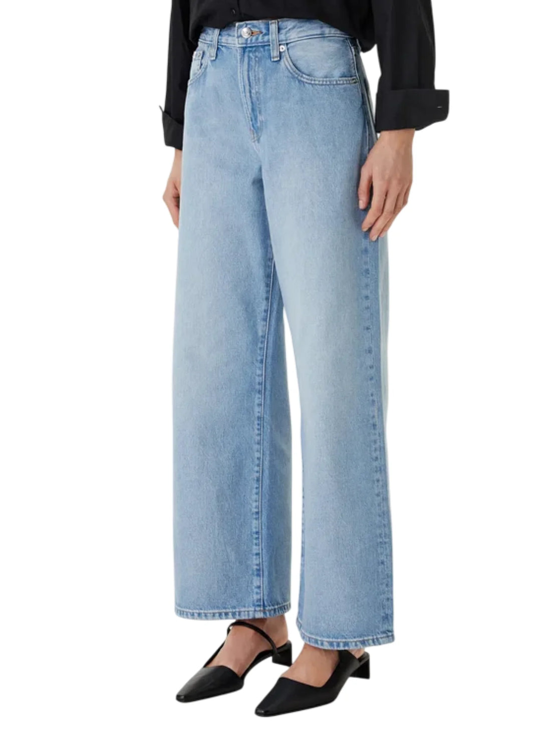 Calvin Klein Jeans  jeans donna wide leg lavaggio chiaro