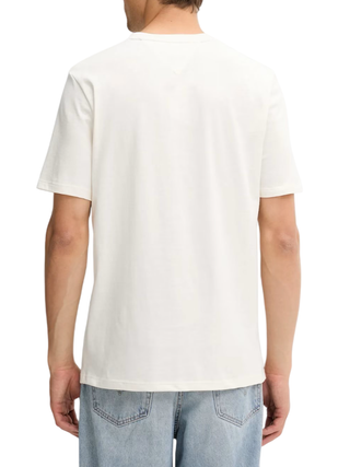 Tommy Hilfiger T-shirt uomo manica corta beige chiaro MW0MW39845 Z00 Tommy Hilfiger