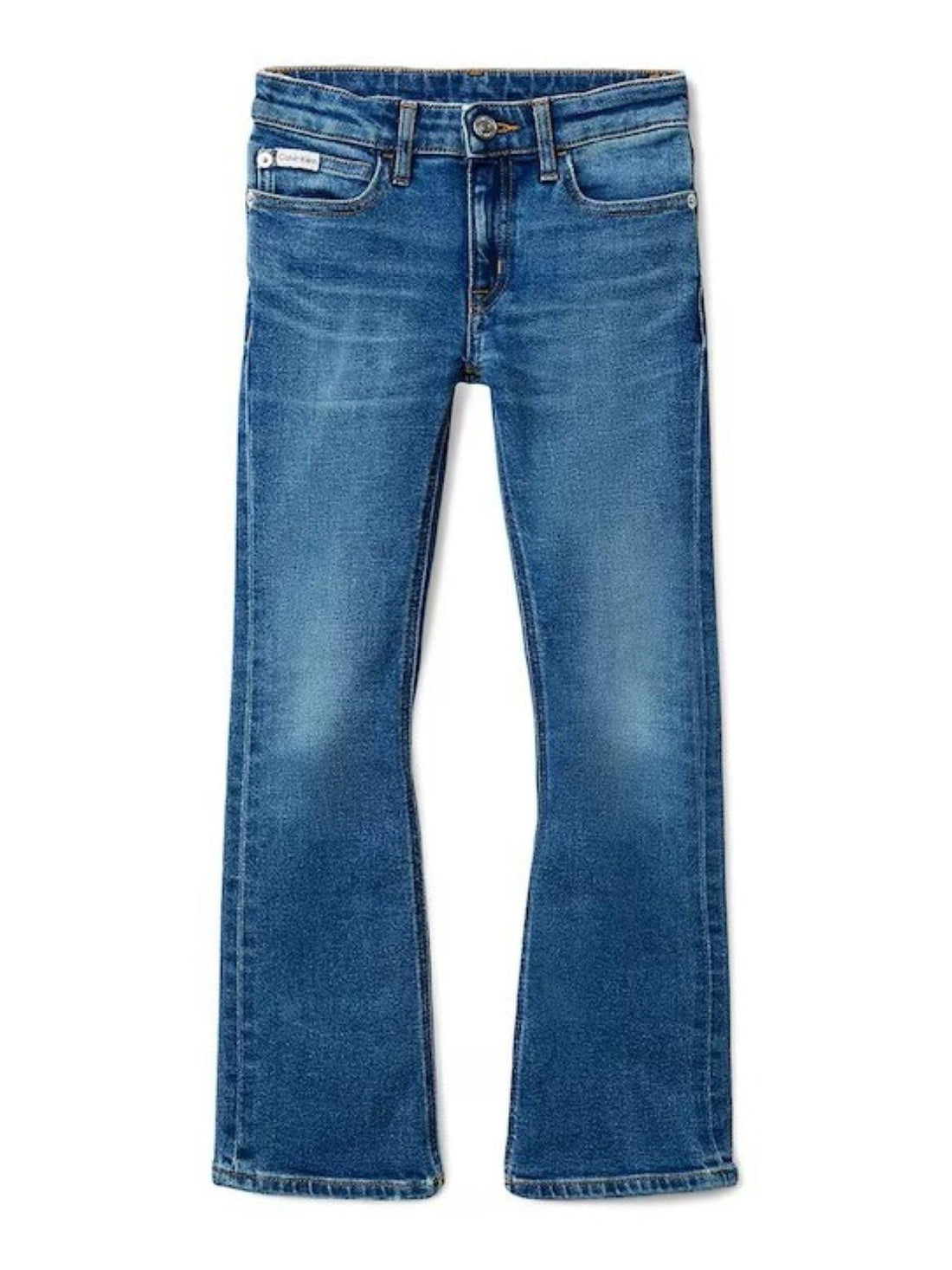 Calvin Klein Jeans jeans a zampa lavaggio scuro