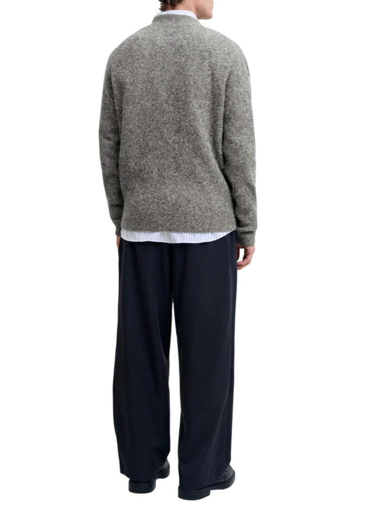 Jack&Jones cardigan uomo misto lana grigio melange