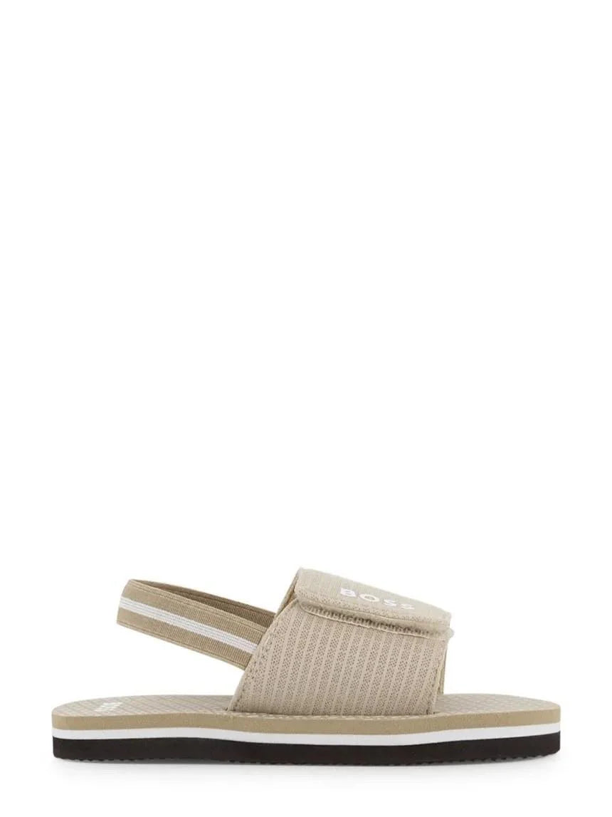 Boss sandali bambino con strappi beige