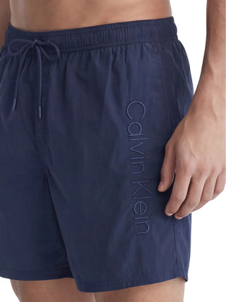Calvin Klein boxer mare uomo con logo ricamato blu