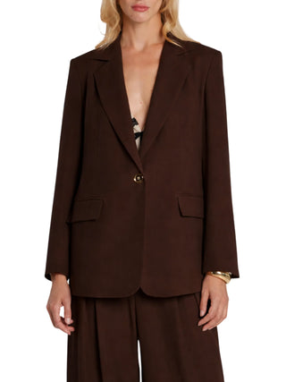 Relish giacca blazer Lasty monopetto marrone moro