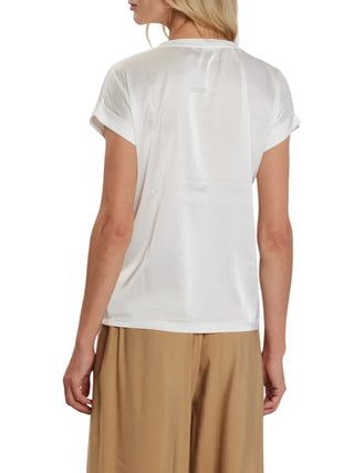 Relish T-shirt manica corta Antoine con tasche bianco