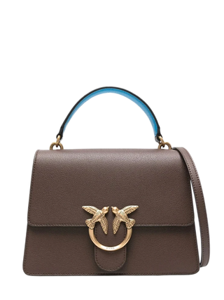 Pinko borsa Love One Top Handle Classic in pelle marrone 100066-A2JZ LE2Q PINKO 