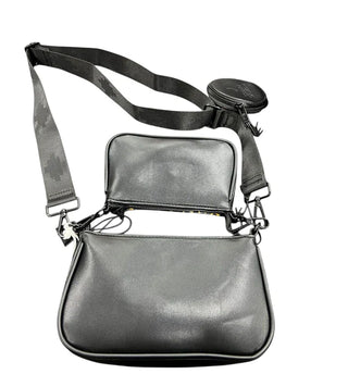 County of Milan borsa donna design triplo con tracolla nero