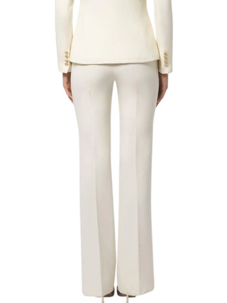 Silence pantaloni a zampa Lux panna