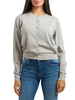 Yes Zee cardigan donna in lurex grigio argento