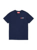 Diesel T-shirt bambino Utrim in cotone stretch blu