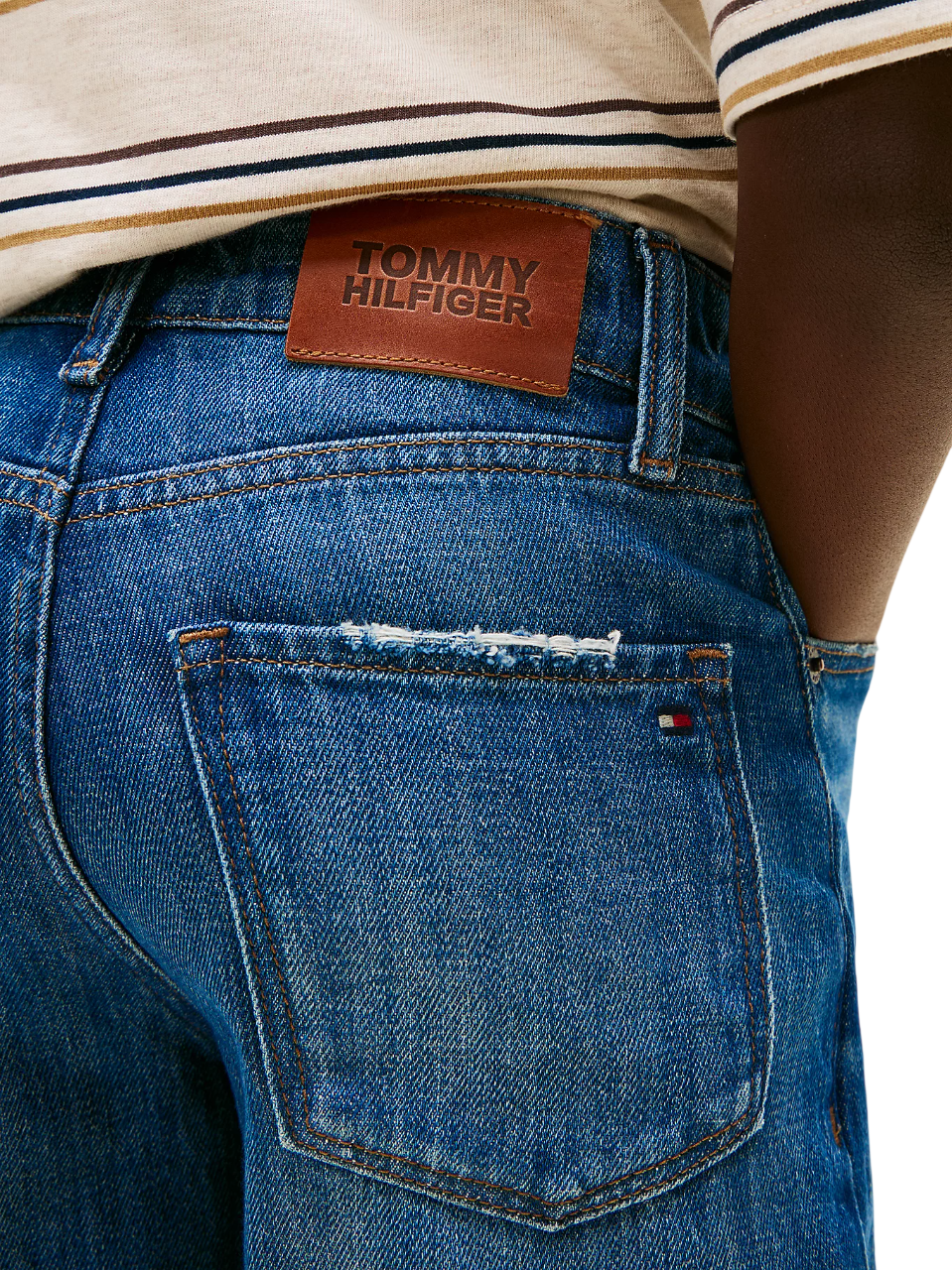 Tommy Hilfiger jeans bambino baggy fit lavaggio blu