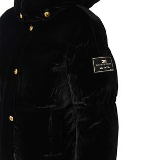 Elisabetta Franchi giubbino imbottito crop in velluto nero PI82D56E2 110 ELISABETTA FRANCHI 