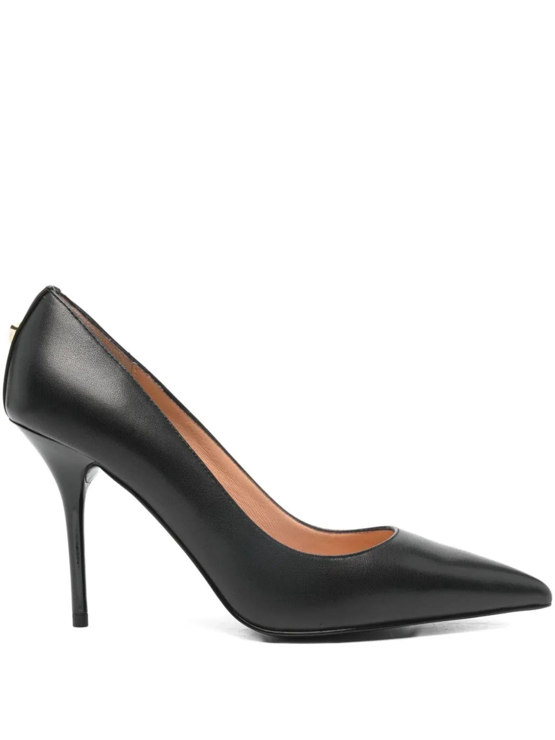 Love Moschino decollete a punta in pelle nero