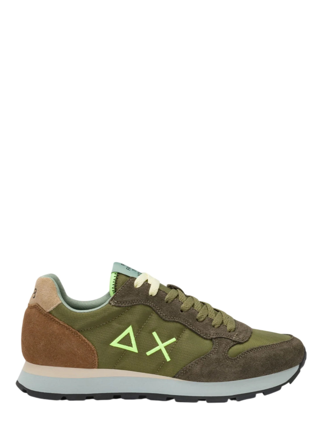 Sun68 sneakers uomo Tom Multicolor verde militare
