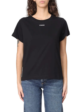 Pinko T-shirt manica corta Basico con logo nero