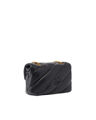Pinko borsa Love Bag Puff Mini in pelle nero 100039-A0F2 Z99Q PINKO 