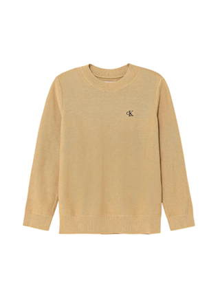 Calvin Klein Jeans maglia bambino in cotone beige