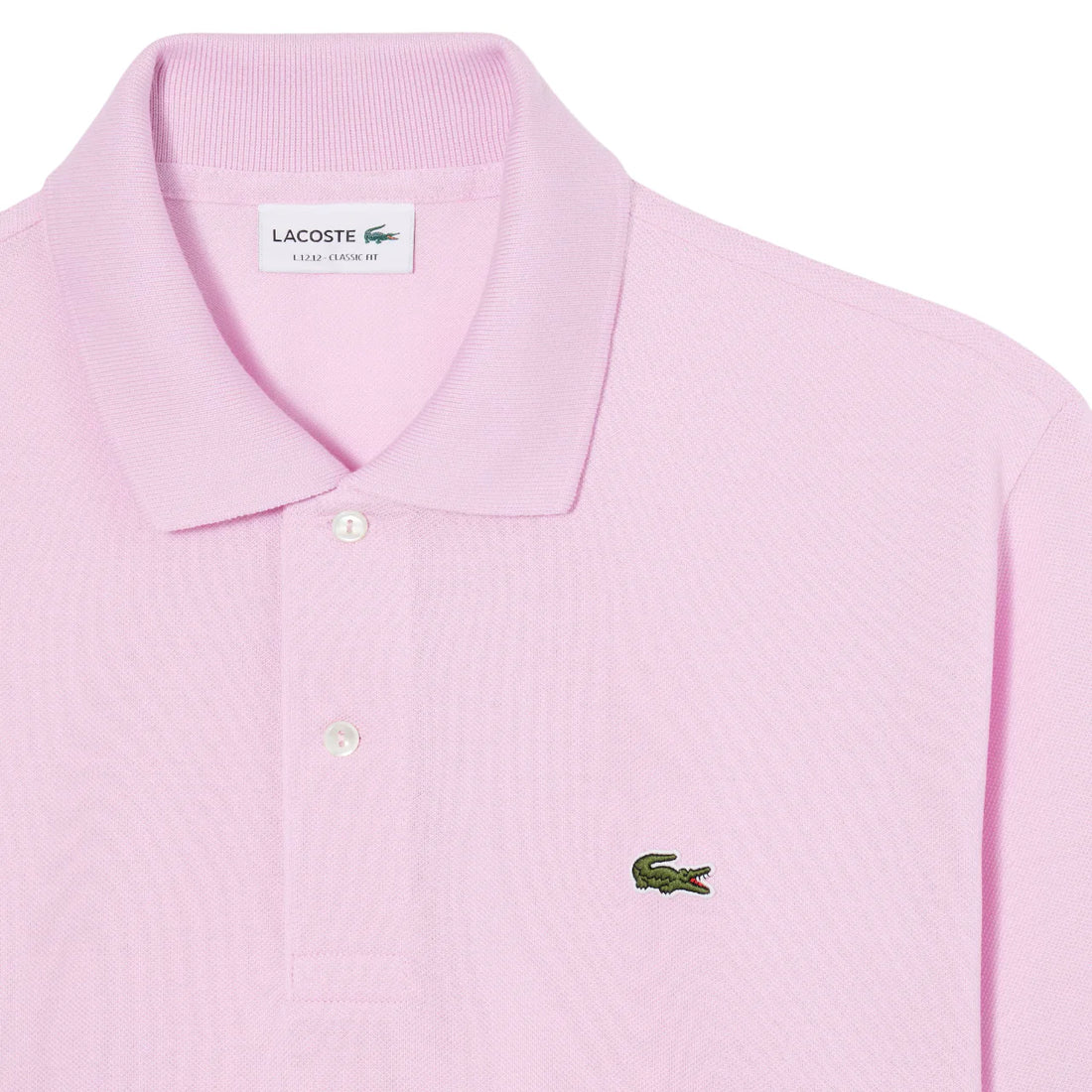 Lacoste polo manica corta 12.12 in piquè rosa