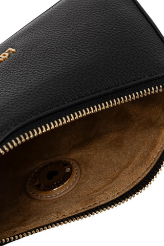 Love Moschino borsa a spalla in ecopelle martellata nero