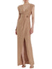 Relish abito lungo lurex Ferrari bronzo