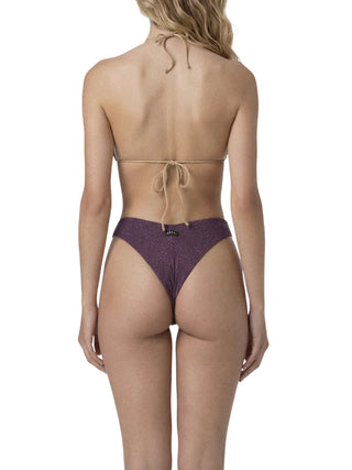 Me Fui slip mare donna lurex borgogna