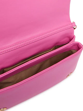 Love Moschino borsa a tracolla in ecopelle trapuntata fucsia