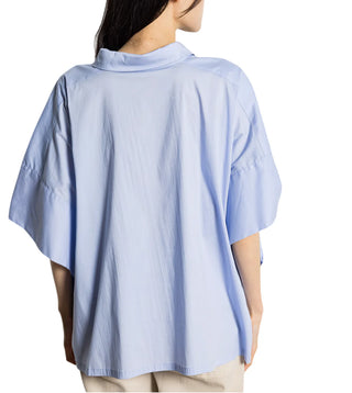 Jc Sophie camicia donna Lilo maniche pipistrello celeste