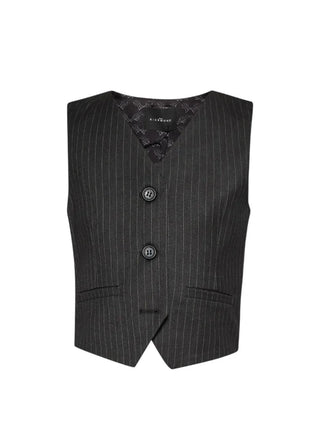 John Richmond gilet bambino Naraji gessato grigio