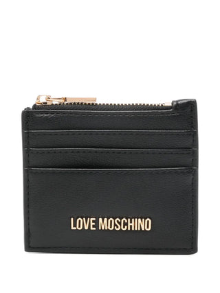 Love Moschino portacarte donna in ecopelle nero