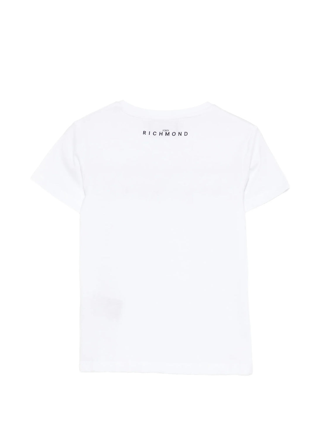John Richmond T-shirt bambino manica corta con logo bianco