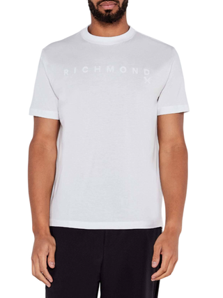 John Richmond T-shirt Patum manica corta bianco UMA25046TS WHITE John RICHMOND 