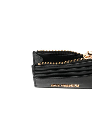 Love Moschino portacarte donna in ecopelle nero