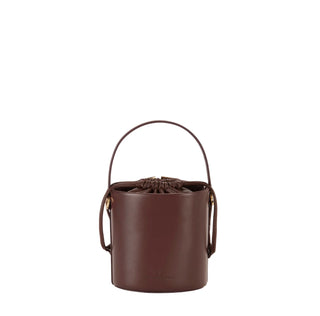 Elisabetta Franchi borsa a secchiello in ecopelle con logo nero