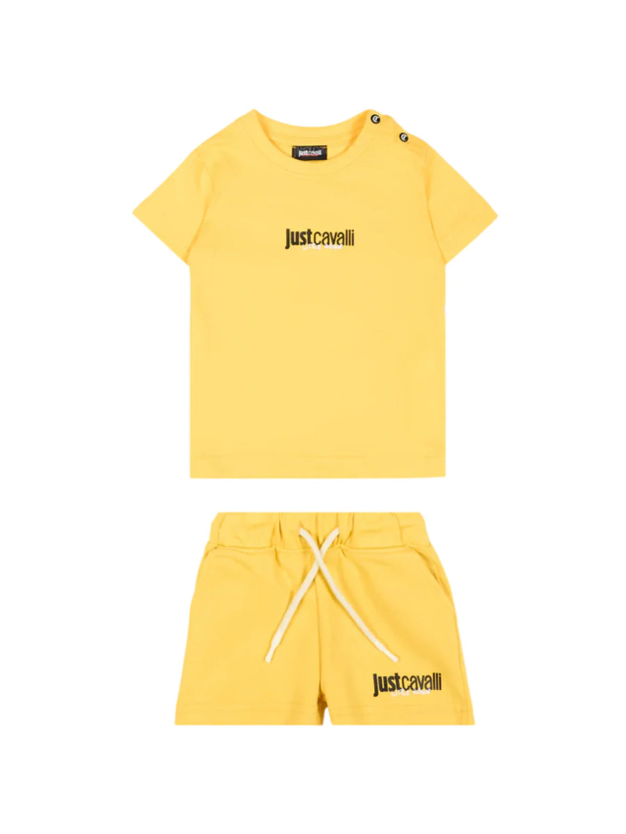 Just Cavalli completo bambino T-shirt e shorts giallo