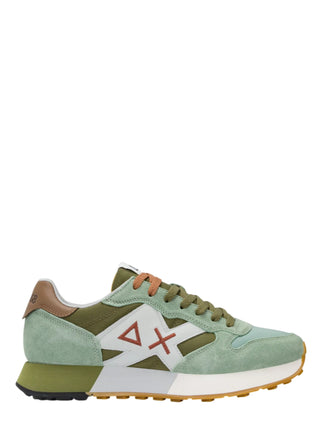 Sun68 sneakers uomo Jaki 2.0 bicolor verde salvia verde militare