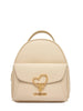 Love Moschino zaino donna in ecopelle con tasca beige chiaro