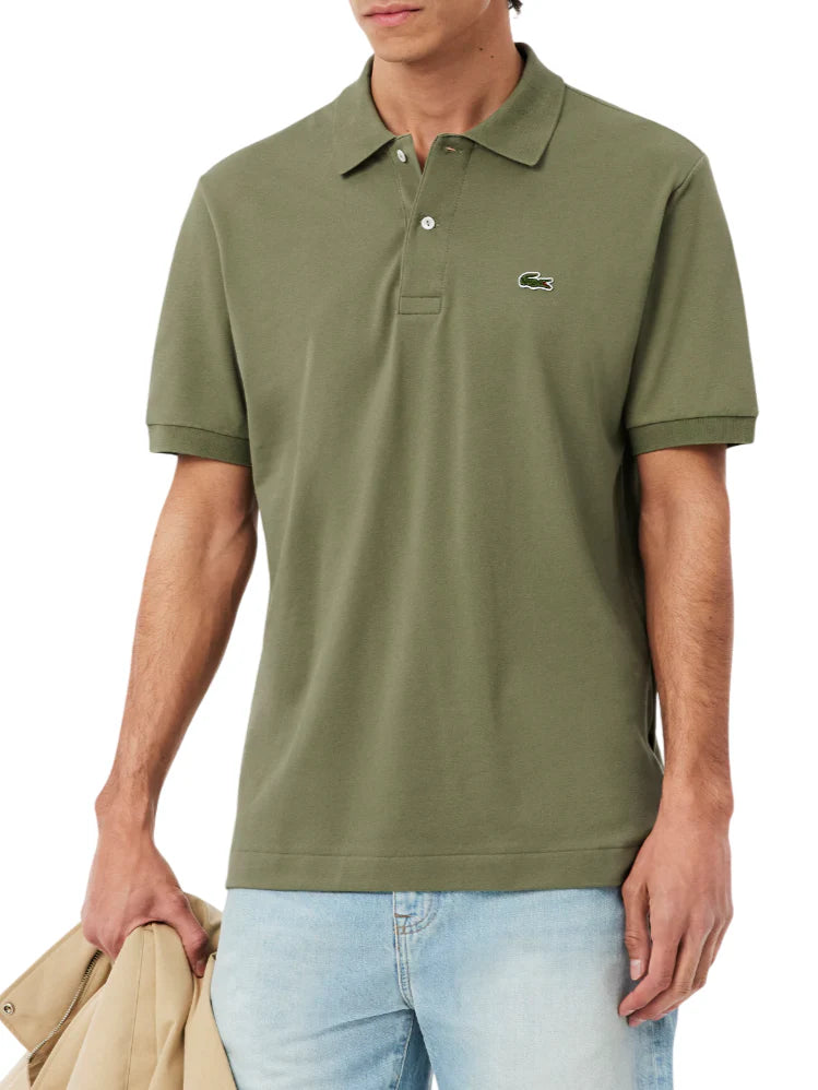 Lacoste polo manica corta 12.12 light in piquè verde salvia