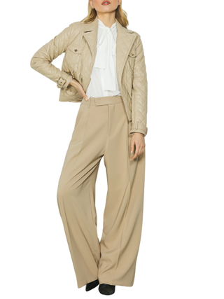 Relish pantaloni palazzo Arabia con pinces beige ARABIA 1992 RELISH 