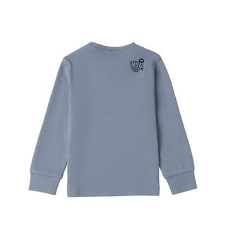 iDo T-shirt manica lunga con stampa celeste 4F253 3893 iDO