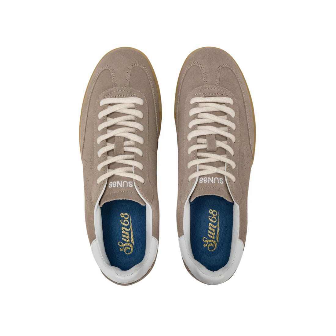 Sun68 sneakers uomo California Sun in suede tortora