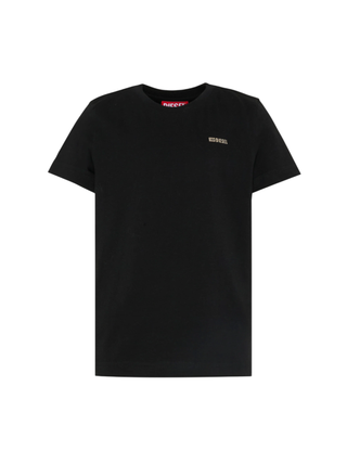Diesel T-shirt unisex bambino manica corta nero