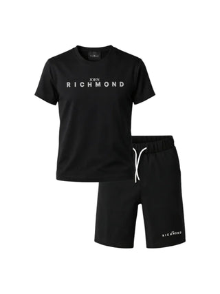 John Richmond completo bambino T-shirt e bermuda nero