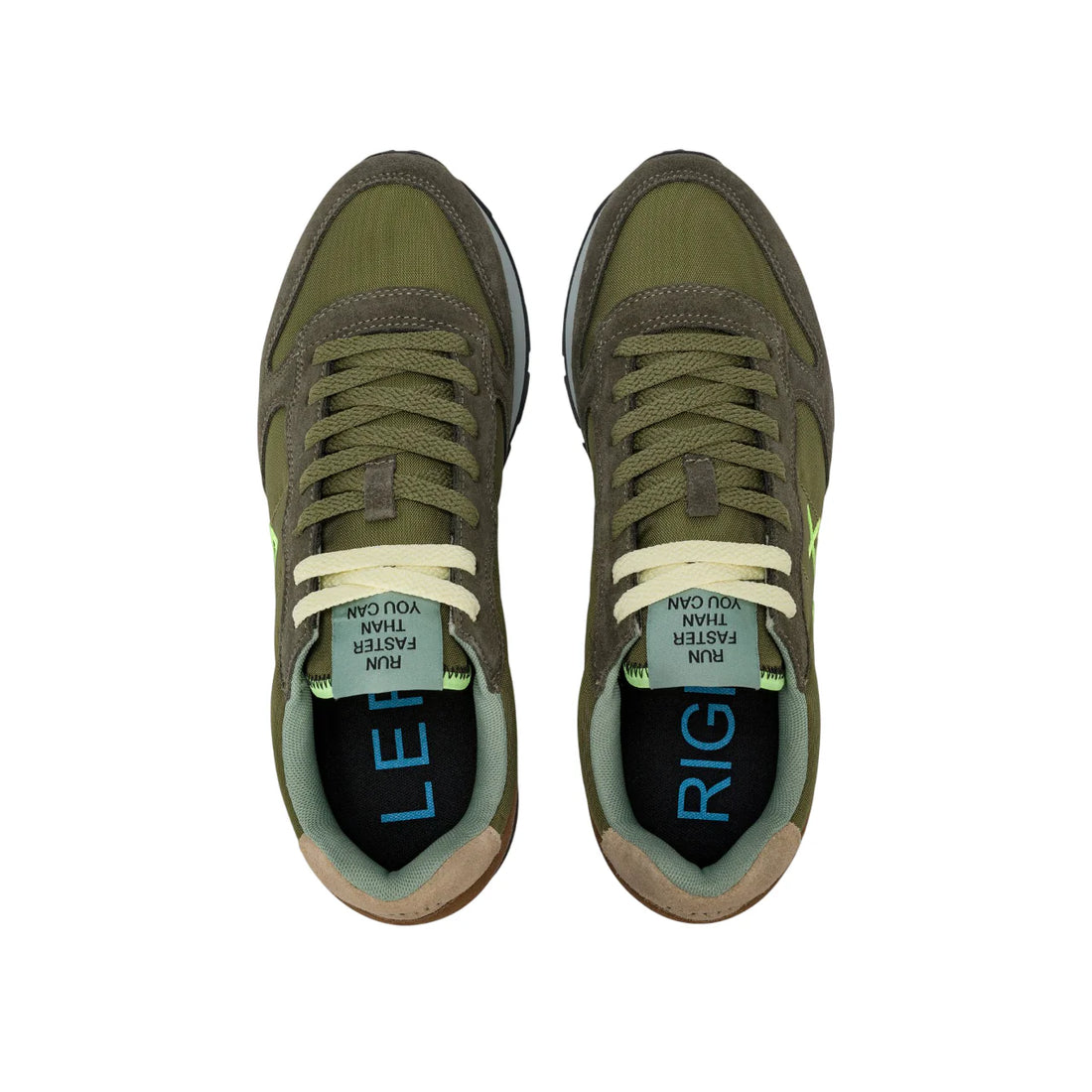 Sun68 sneakers uomo Tom Multicolor verde militare